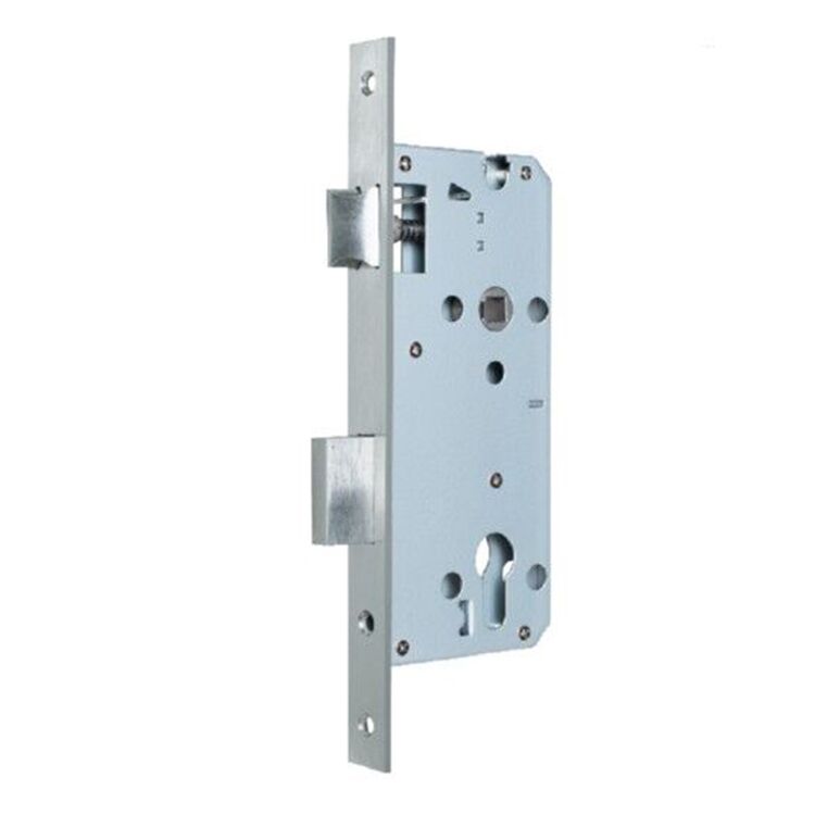 CC3585mm; CC4085 mm; CC4585mm;CC 5085mm;CC6085mm Cuerpo de cerradura de doble lengüeta de acero inoxidable plateado fabricado en China