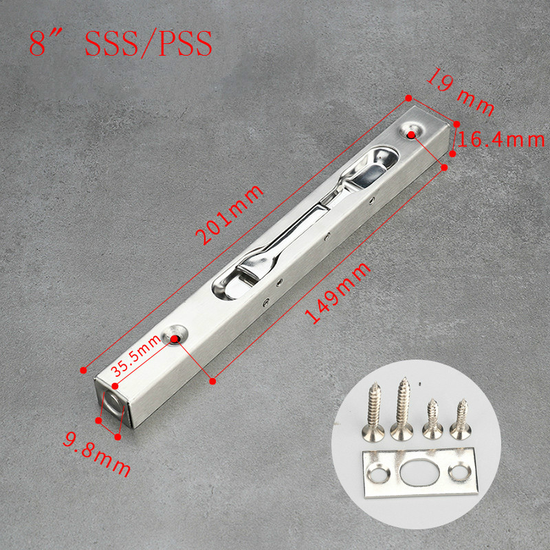 Perno rasante de acero inoxidable satinado y acero inoxidable pulido