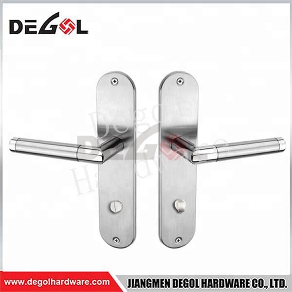 Manija de puerta de acero inoxidable 201/304 de China en placa