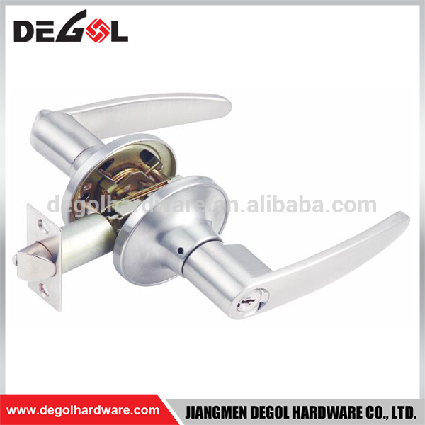 Manija de palanca de entrada tubular de aleación de zinc de alta calidad cerradura de puerta giratoria doble