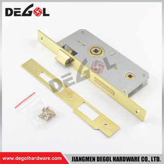Cerradura de embutir de color dorado de alta calidad placa de cerradura cerradura de embutir cerradura de embutir de doble puerta