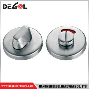 Cerradura indicadora de puerta de inodoro con perilla tubular de acero inoxidable TT1008