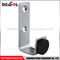 Venta caliente puerta de acero inoxidable montada creativa diferentes tipos únicos de tapones de puerta con gancho de ropa