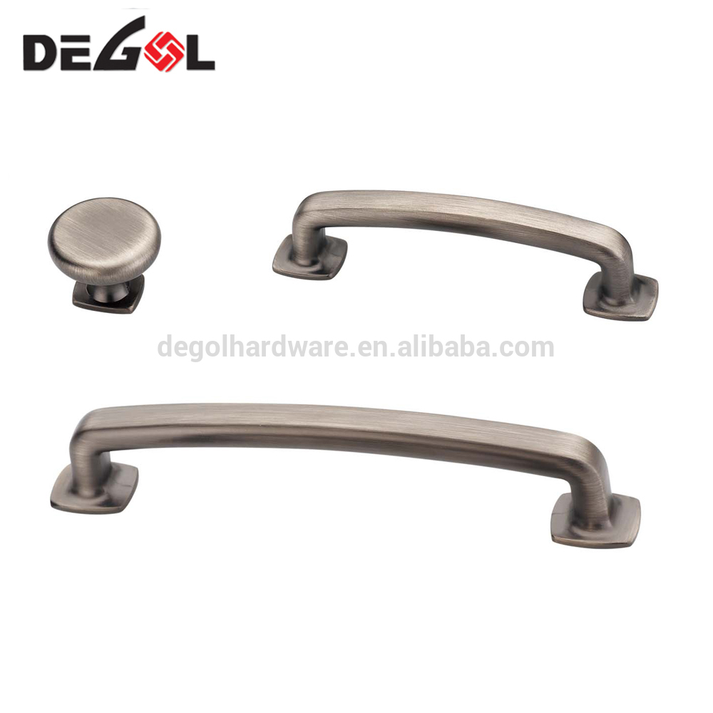 Tiradores de mueble al ras de gabinete de cocina de latón antiguo de aleación de zinc para muebles