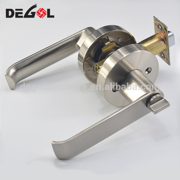 Cerradura tubular de puerta de entrada con palanca de grado 3 de aleación de zinc sólido en el mercado de EE. UU.