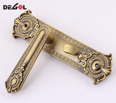 manija de la puerta de lujo de color rosa dorado real