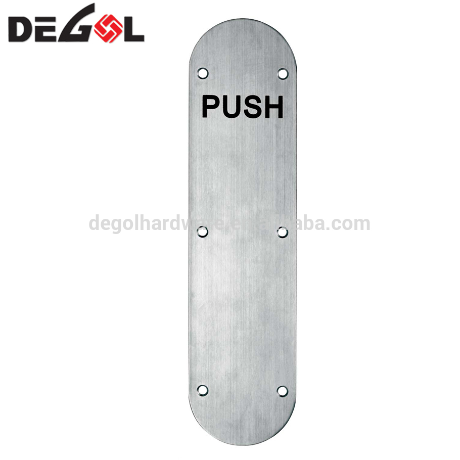 Letrero de puerta de metal Push Pull