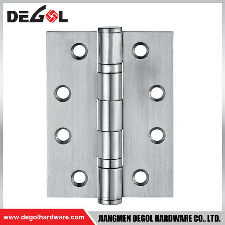 Bisagras de puerta de acero inoxidable plateadas de 4*3 pulgadas suministradas en China
