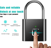  Cerradura de puerta con candado inteligente con cerradura de huella digital con carga USB sin llave