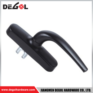 Manijas de aluminio para puertas y ventanas de accesorios abatibles negros WH1006