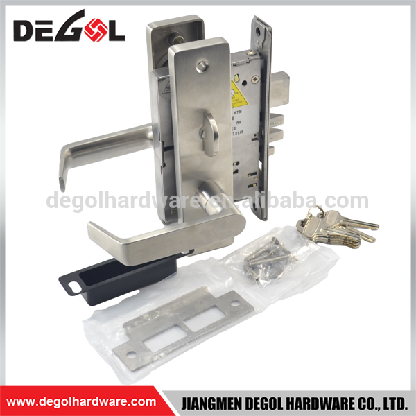Juego de cerradura de puerta de embutir de acero inoxidable de alta resistencia