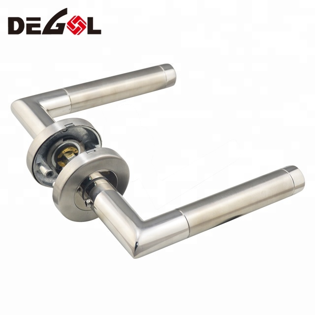 Profesional One Stop Solution acero inoxidable 304 Bicolor palanca manija de la puerta