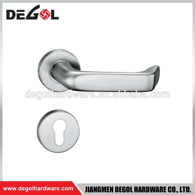 Manija de puerta de vidrio de acero inoxidable Herrajes de construcción de lujo Manija de puerta de zinc exterior
