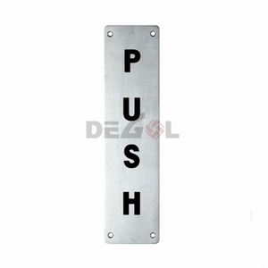 Placa de señalización de puerta y puerta SS 201/304 personalizada