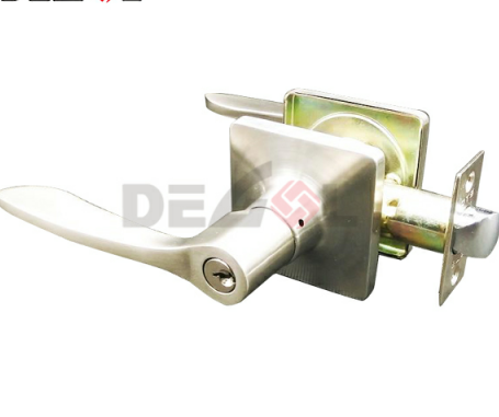 cerradura de manija de puerta de acero inoxidable 304 y 201 Manija de palanca de puerta moderna, cerradura de manija de puerta europea