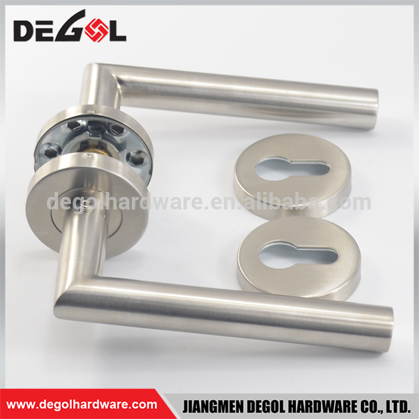 Manija de puerta de sala de cocina de acero inoxidable de palanca sólida de proveedor de China