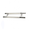 Tirador de puerta de vidrio tubular de acero inoxidable estilo H, diseño moderno de alta calidad