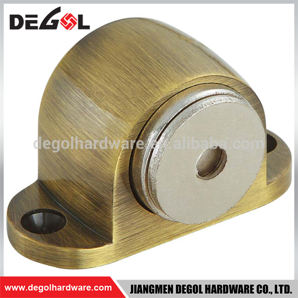 Venta caliente de aleación de zinc decorativa piso montado puerta corredera de vidrio tapón de tiro