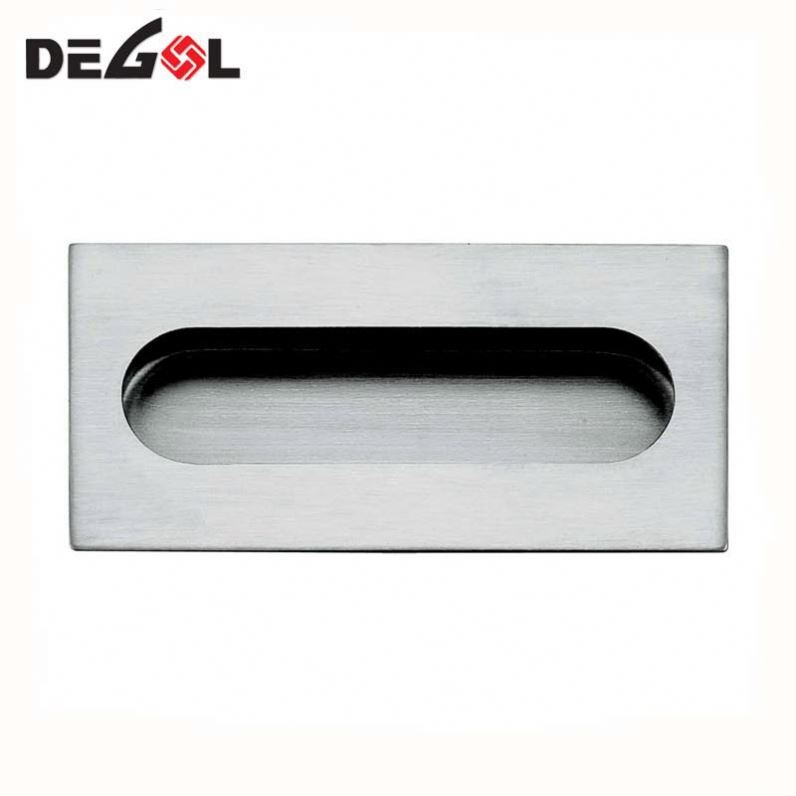 Tiradores para muebles ocultos de acero inoxidable tirador de puerta con orificio para llave