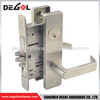 Puerta del grupo de cerradura de embutir de fábrica de herrajes para muebles de China con cerradura de cilindro con manija de placa cuadrada 