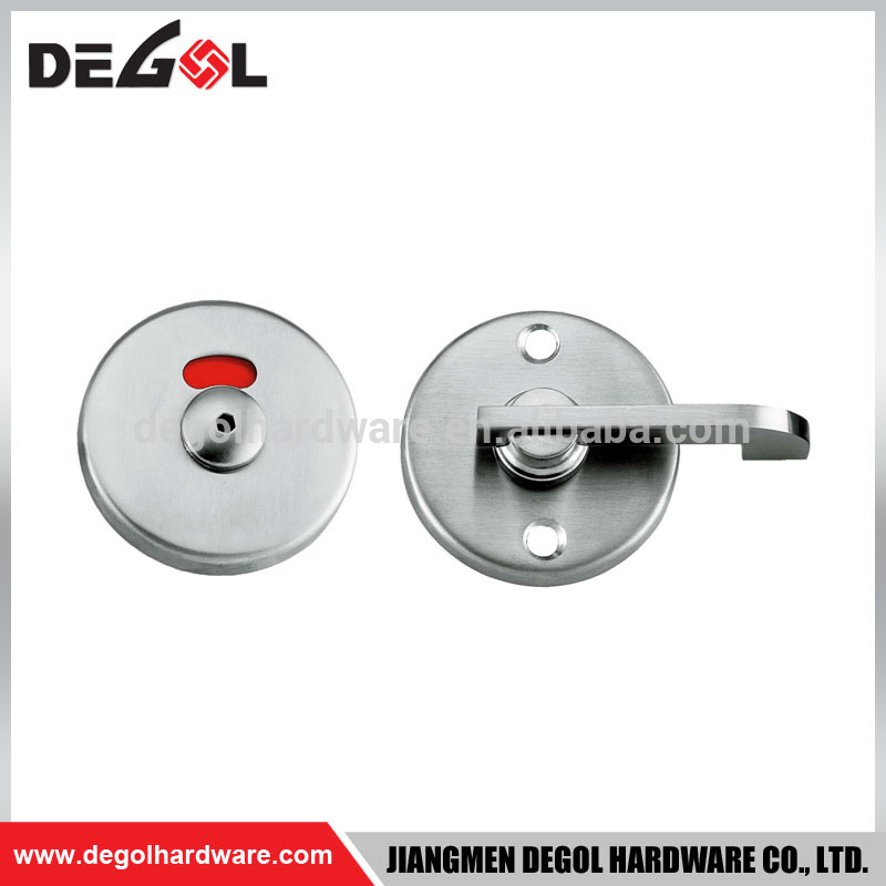 Cerradura de indicador de puerta de inodoro Hotsale cerraduras de puerta de metal giro de pulgar