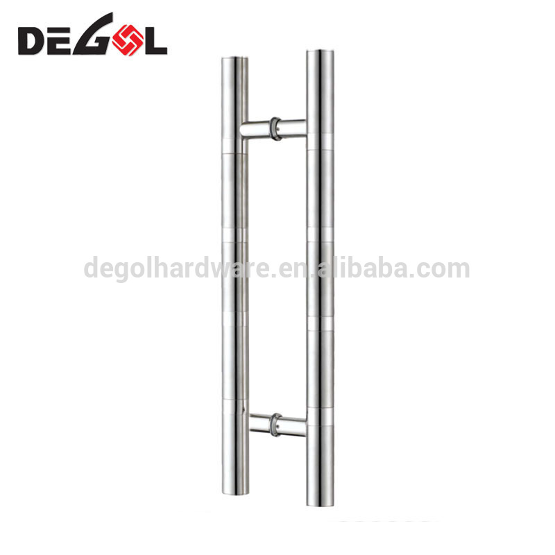 Tirador de puerta moderno de hierro forjado de acero inoxidable 304 para puerta de vidrio