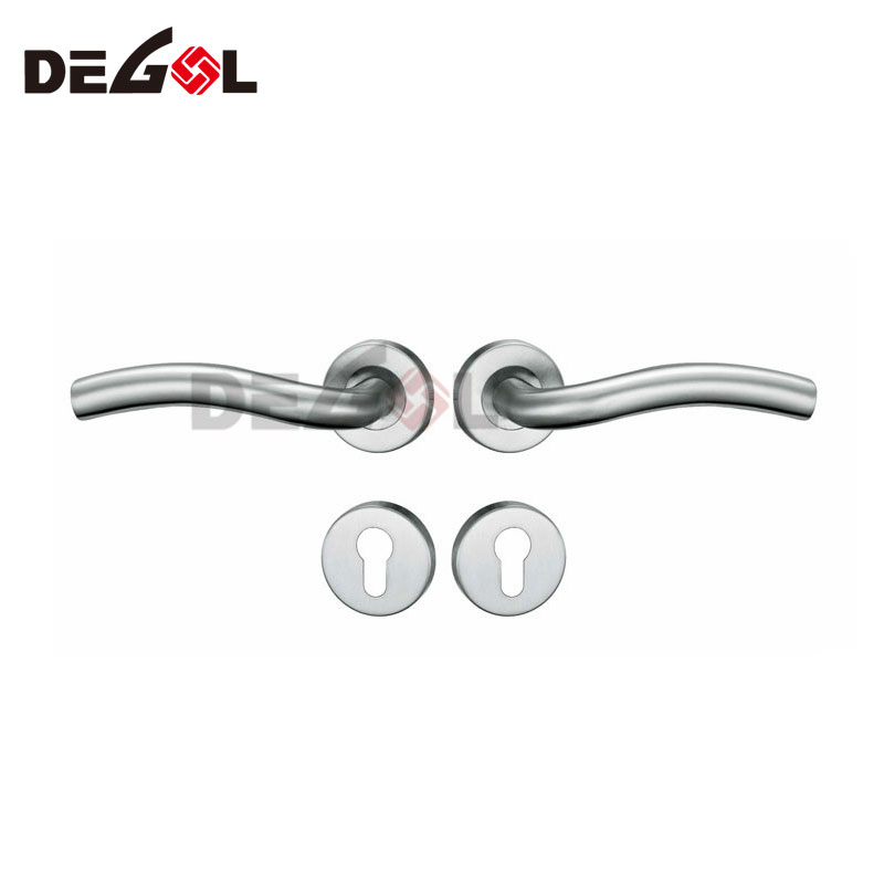 Venta caliente Manija de la puerta de la palanca Tamaños dobles Acero inoxidable 304 / Accesorios de puerta de aluminio