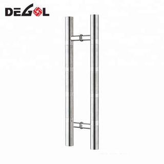 Tirador de puerta de acero inoxidable de estilo barato de estilo ameciano para puerta comercial