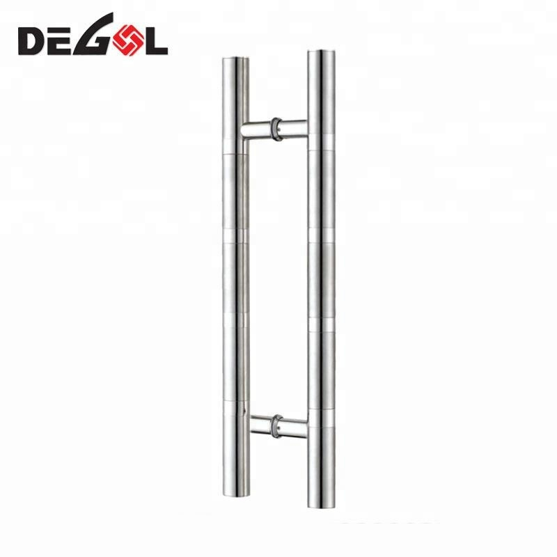 Tirador de puerta de acero inoxidable de estilo barato de estilo ameciano para puerta comercial