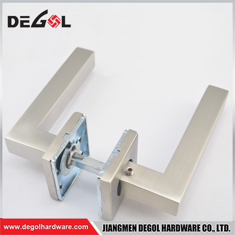tirador cuadrado macizo de acero inoxidable 304 o aleación de aluminio tirador dorado con juego de cerradura