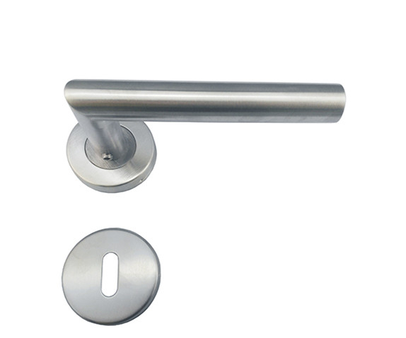 Manija de puerta de palanca de doble cara de acero inoxidable de estilo europeo