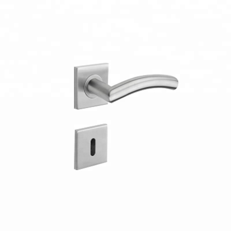 Tiradores de puerta de diseño cuadrado de acero inoxidable de doble cara