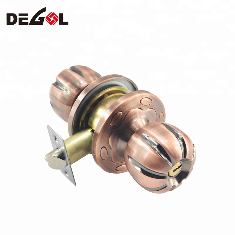 Cerradura de puerta de casa de privacidad de hierro de cobre antiguo