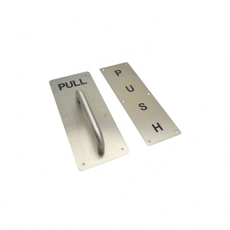Tirador de puerta multifuncional de empuje con placa para ventas al por mayor
