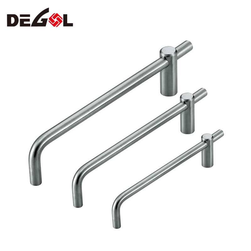 China de alta calidad hace muebles de acero inoxidable cocina gabinete de lujo maneja tiradores de cajones