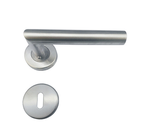 Manija de palanca de puerta de madera de doble cara de acero inoxidable de estilo popular del Reino Unido