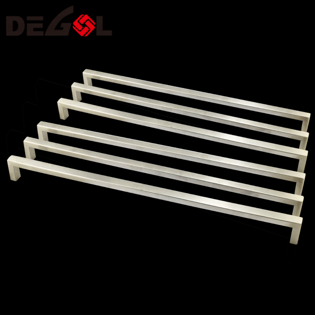 Venta caliente de alta calidad China hace América elegante manija de acero inoxidable para muebles de madera