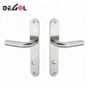 Manija de puerta cromada tipo palanca sólida de acero inoxidable, fabricante de China