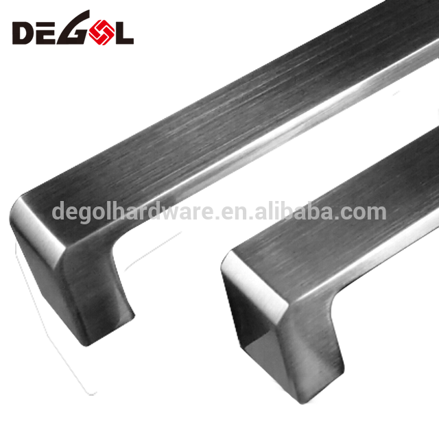 Manija de gabinete de diseño de pavo de acero inoxidable para aparadores