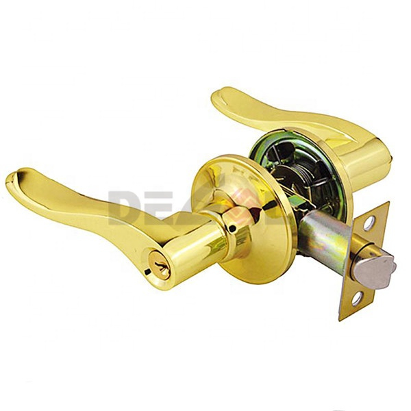 Cerradura de puerta de privacidad redonda de níquel satinado para baño