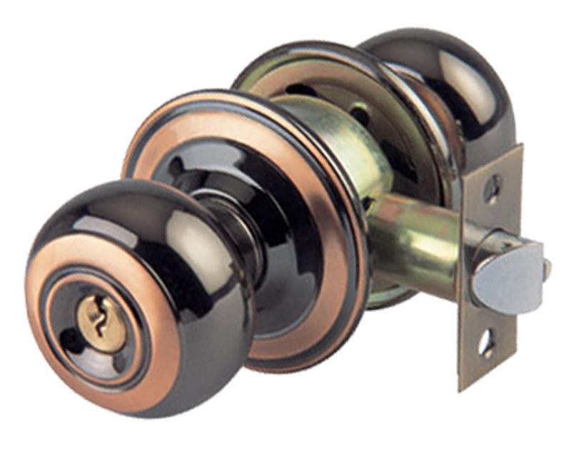 BDL1051 perilla de puerta Cerradura de puerta de madera con perilla redonda cilíndrica de acero inoxidable