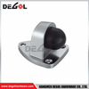 Tope de puerta de metal sólido de acero inoxidable resistente de alta calidad con anillos de goma para diapositiva