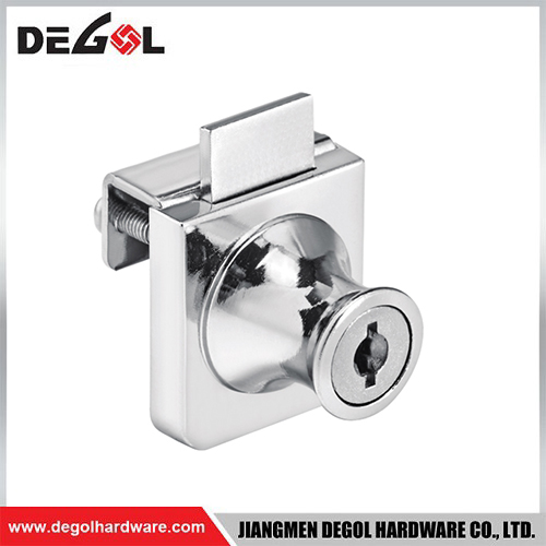 Cerradura de cajón de montaje lateral con llave, herrajes para muebles DL407