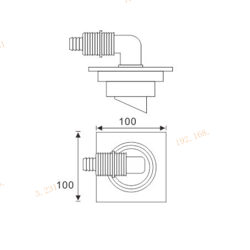 XG-440BC3 Desagüe de piso de latón antiguo cian de 4,0 mm de espesor para baño y cocina