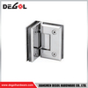 YC108 Bisagras de puerta de vidrio Cromo satinado Negro