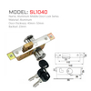 SL1040 Cerradura de puerta corrediza de aluminio con contraseña, estrecha, de aluminio, moderna y de lujo, 85 mm Cerradura de puerta corrediza de acero inoxidable de diseño moderno 