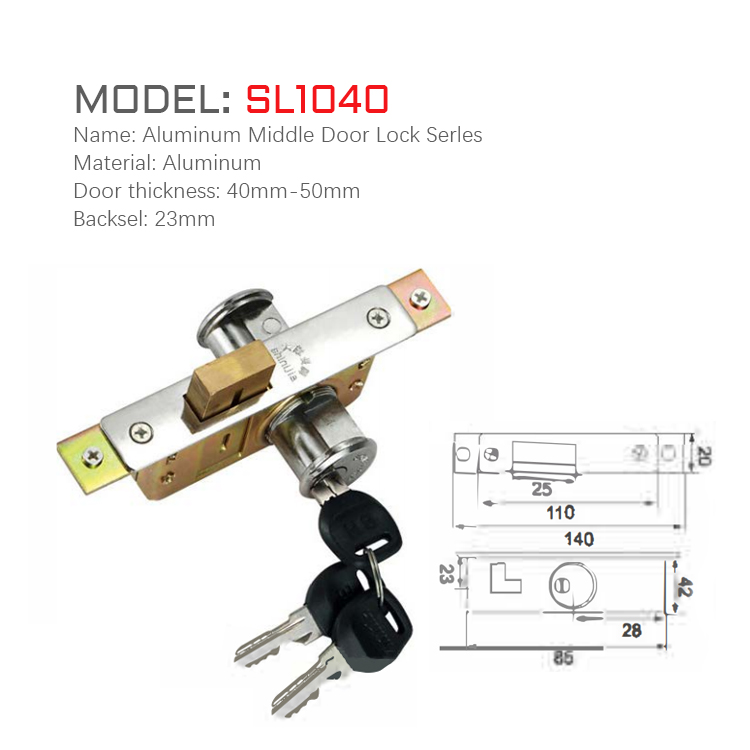 SL1040 Cerradura de puerta corrediza de aluminio con contraseña, estrecha, de aluminio, moderna y de lujo, 85 mm Cerradura de puerta corrediza de acero inoxidable de diseño moderno 
