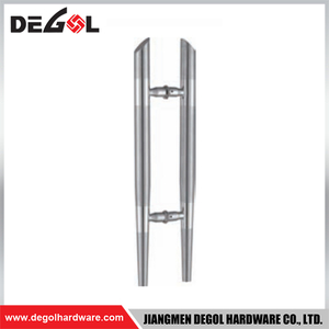 YE115 Herraje para puerta de cristal cromado satinado negro