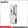 YE208 Herraje para puerta de cristal cromado satinado negro
