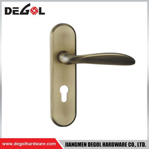 LP1018 Juego de cerradura de puerta cuadrada de aluminio y zinc de alta calidad, cerradura de puerta con manija de panel y llaves